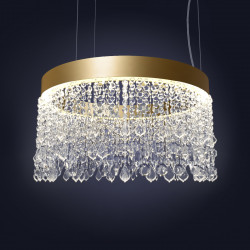 LUBINIS | PAKABINAMAS LED ŠVIESTUVAS ECLISSE D150 98W AUKSO | ĮVAIRIŲ SPALVŲ pristatymas