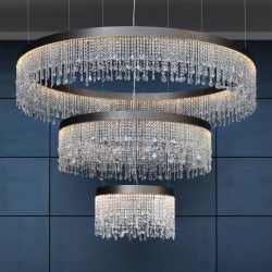 LUBINIS | PAKABINAMAS LED ŠVIESTUVAS ECLISSE D150 98W JUODAS | ĮVAIRIŲ SPALVŲ skubiai