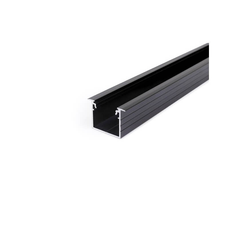 LED PROFILIS TOPMET LINEA-IN20 EE7F/U7 ĮLEIDŽIAMAS, 1M, JUODAS E4010021