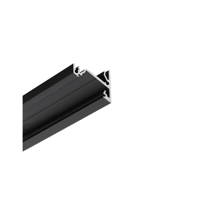 LED PROFILIS TOPMET CORNER14 EE7F/TY KAMPINIS, 2M, JUODAS A4020021