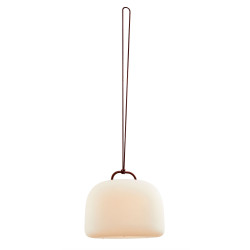 Nešiojamas įkraunamas LED šviestuvas Kettle 36 raudonas kaina