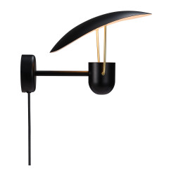 SIENINIS ŠVIESTUVAS FABIOLA juodas kaina