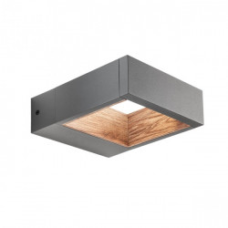 SIENINIS LED ŠVIESTUVAS WALD 10W ANTRACITO SPALVOS | RUDAS