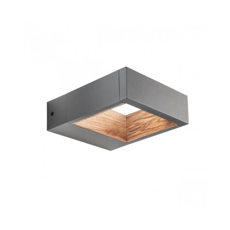 SIENINIS LED ŠVIESTUVAS REDO WALD 10W ANTRACITO SPALVOS | RUDAS 90508