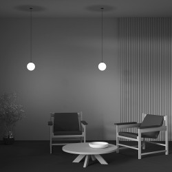 BERĖMIS PAKABINAMAS LED ŠVIESTUVAS LUNA D10 5W 3000K JUODAS pigiau