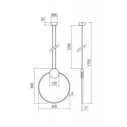 PAKABINAMAS LED ŠVIESTUVAS ATOM D40 11W JUODAS | ŽALVARIO SPALVOS internetu