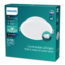 Įleidžiama LED panelė Philips Meson apvali 12,5W 3000K kaina