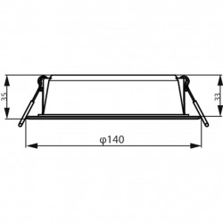 Įleidžiama LED panelė Philips Meson apvali 12,5W 3000K pigiau