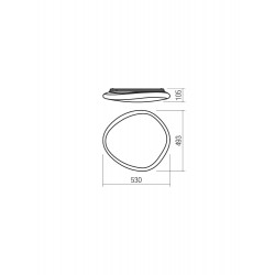 LUBINIS LED ŠVIESTUVAS DREAMER L53 46W BALTAS pigiau
