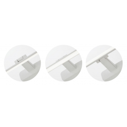 SIENINIS LED ŠVIESTUVAS STEAM 12W L59,5 BALTAS pigiau