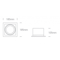 ĮLEIDŽIAMAS LED ŠVIESTUVAS 51130/W/C 30W 4000K BALTAS pigiau