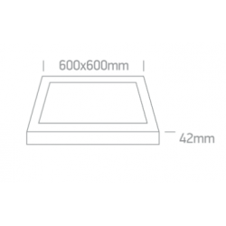 LUBINIS LED ŠVIESTUVAS 62140BAU/W/V L60 40W CCT BALTAS