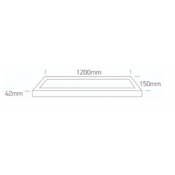 LUBINIS LED ŠVIESTUVAS 62140BAU/W/V L120 30W 4000K BALTAS