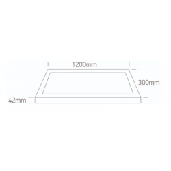 LUBINIS LED ŠVIESTUVAS 62140BRU/W/V L120 40W CCT BALTAS