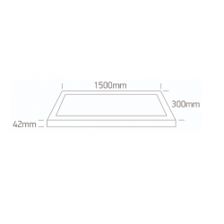 LUBINIS LED ŠVIESTUVAS 62150BRU/W/V L150 50W CCT BALTAS