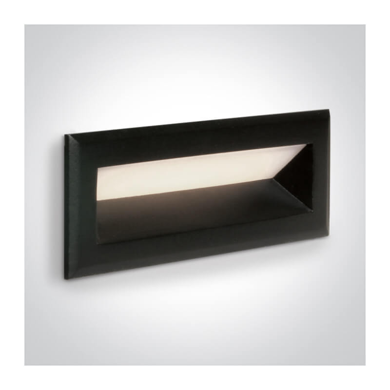ĮLEIDŽIAMAS LED ŠVIESTUVAS ONE LIGHT 68080B/B/W 3W JUODAS