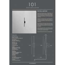 SIENINIS LED ŠVIESTUVAS BOW H50 25W BRONZOS SPALVOS skubiai