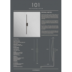 SIENINIS LED ŠVIESTUVAS BOW H100 25W BRONZOS SPALVOS kaina