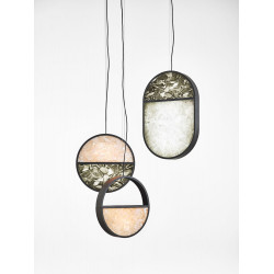 PAKABINAMAS LED ŠVIESTUVAS GEOMETRIC CIRCLE FULL 40W ĮVAIRIŲ SPALVŲ kaina