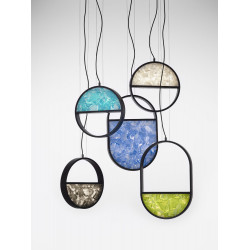 PAKABINAMAS LED ŠVIESTUVAS GEOMETRIC CIRCLE FULL 40W ĮVAIRIŲ SPALVŲ pigiau