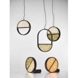 PAKABINAMAS LED ŠVIESTUVAS GEOMETRIC CIRCLE 1|2 BOTTOM 20W ĮVAIRIŲ SPALVŲ skubiai