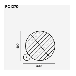 STALINIS LED ŠVIESTUVAS GEOMETRIC 40W ĮVAIRIŲ SPALVŲ skubiai