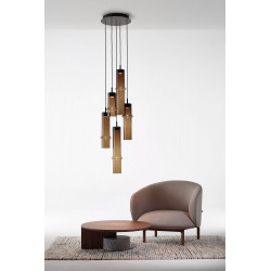 PAKABINAMAS LED ŠVIESTUVAS NATŪRALUS BAMBUKAS FOREST XL UP 6,5W ĮVAIRIŲ SPALVŲ kaina