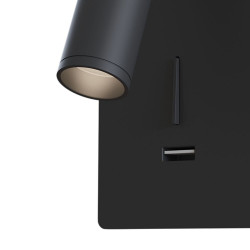 SIENINIS LED ŠVIESTUVAS MIRAX 3W su USB juodas atsiliepimai