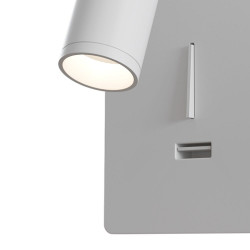 SIENINIS LED ŠVIESTUVAS MIRAX 3W su USB baltas skubiai