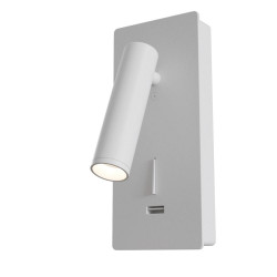 SIENINIS LED ŠVIESTUVAS MIRAX 3W su USB baltas kaina