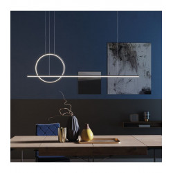 Pakabinamas LED šviestuvas Giotto 49W 4000K JUODAS kaina