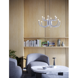 Pakabinamas LED šviestuvas LUXOR 54W baltas TRIAC