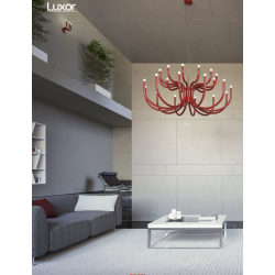 Pakabinamas LED šviestuvas LUXOR 54W raudonas TRIAC pigiau