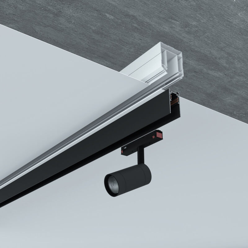 Įtempiamų lubų profilis L-CLICK.20 magnetinei sistemai 2m Light Plan LC20-PVC200-W
