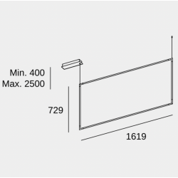 PAKABINAMAS LED ŠVIESTUVAS TUBS MODULAR 61,4W juodas DALI internetu