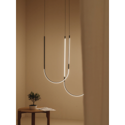 PAKABINAMAS LED ŠVIESTUVAS TUBS MODULAR Double Arch 71,2W juodas dimeriuojamas internetu