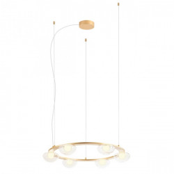Pakabinamas LED šviestuvas SINCLAIR 37,2W aukso spalvos dimeriuojamas