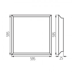 ĮLEIDŽIAMA LED PANELĖ BLINGO UGR 34W 4000K white kaina