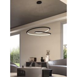 Pakabinamas LED šviestuvas STORM 72W juodas dimeriuojamas pigiau