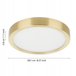 LUBINIS LED šviestuvas FUEVA 5 17W round žalvario spalvos internetu