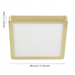 LUBINIS LED šviestuvas FUEVA 5 20,5W žalvario spalvos kaina