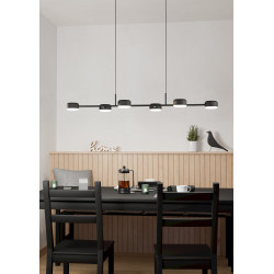 Pakabinamas LED šviestuvas CLAVELLINA 42W juodas kaina