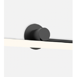Sieninis LED šviestuvas AMBROSIA A 90 left 14,4W juodas