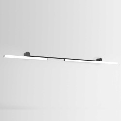 Sieninis LED šviestuvas AMBROSIA A 210 28,8W juodas