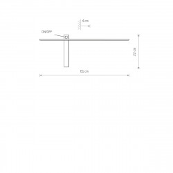 SIENINIS LED ŠVIESTUVAS IMPULSE L61 6W JUODAS pigiau