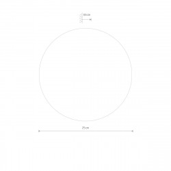 SIENINIS LED ŠVIESTUVAS RING WOOD D25 10W AUKSO SPALVOS kaina