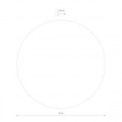 SIENINIS LED ŠVIESTUVAS RING WOOD D35 13W AUKSO SPALVOS kaina