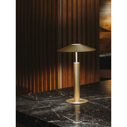 Stalinis LED šviestuvas H 16,3W aukso spalvos pristatymas