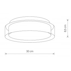 LUBINIS LED ŠVIESTUVAS PAN D30 12W CHROMO SPALVOS pigiau
