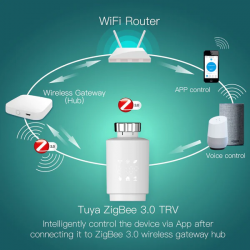 IŠMANUSIS RADIATORIŲ TERMOSTATAS ZIGBEE internetu